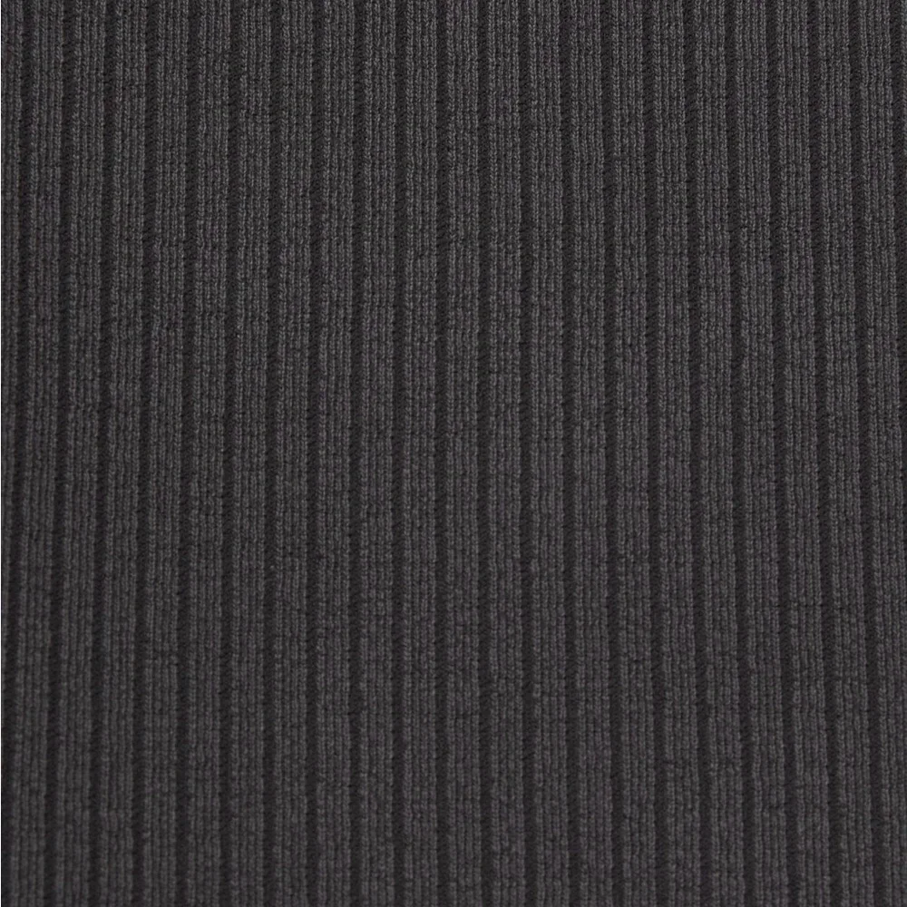 Like New Lululemon Athletica Ribbed Softstreme Flared Leg Pant, Black/Dk. Gray 8 - Picture 4 of 13
